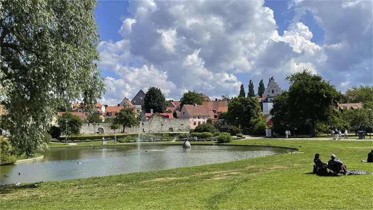 Almedalsparken i Visby